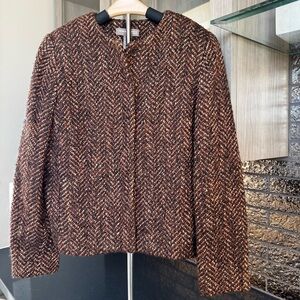 Valerie Stevens Brown Wool Blend Jacket